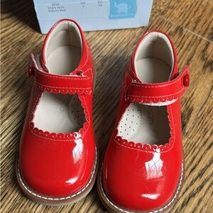 Elephantito Bright Red Mary Jane Shoes